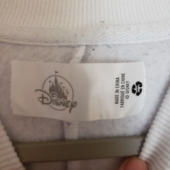 Mickey Mouse Disney Womens Pullover Sweatshirt Blue Red Color Block Regal Crew M - Picture 6 of 8